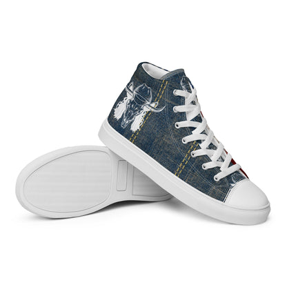 Mullet Cowboy Patriot Men__ high top canvas shoes