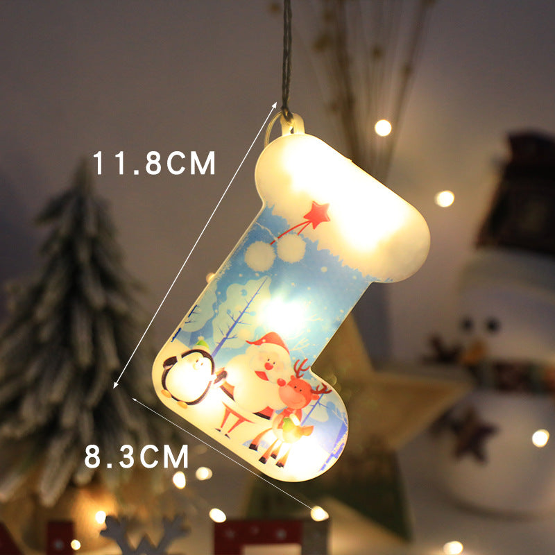 Christmas Creative Window Decoration Hanging Lights