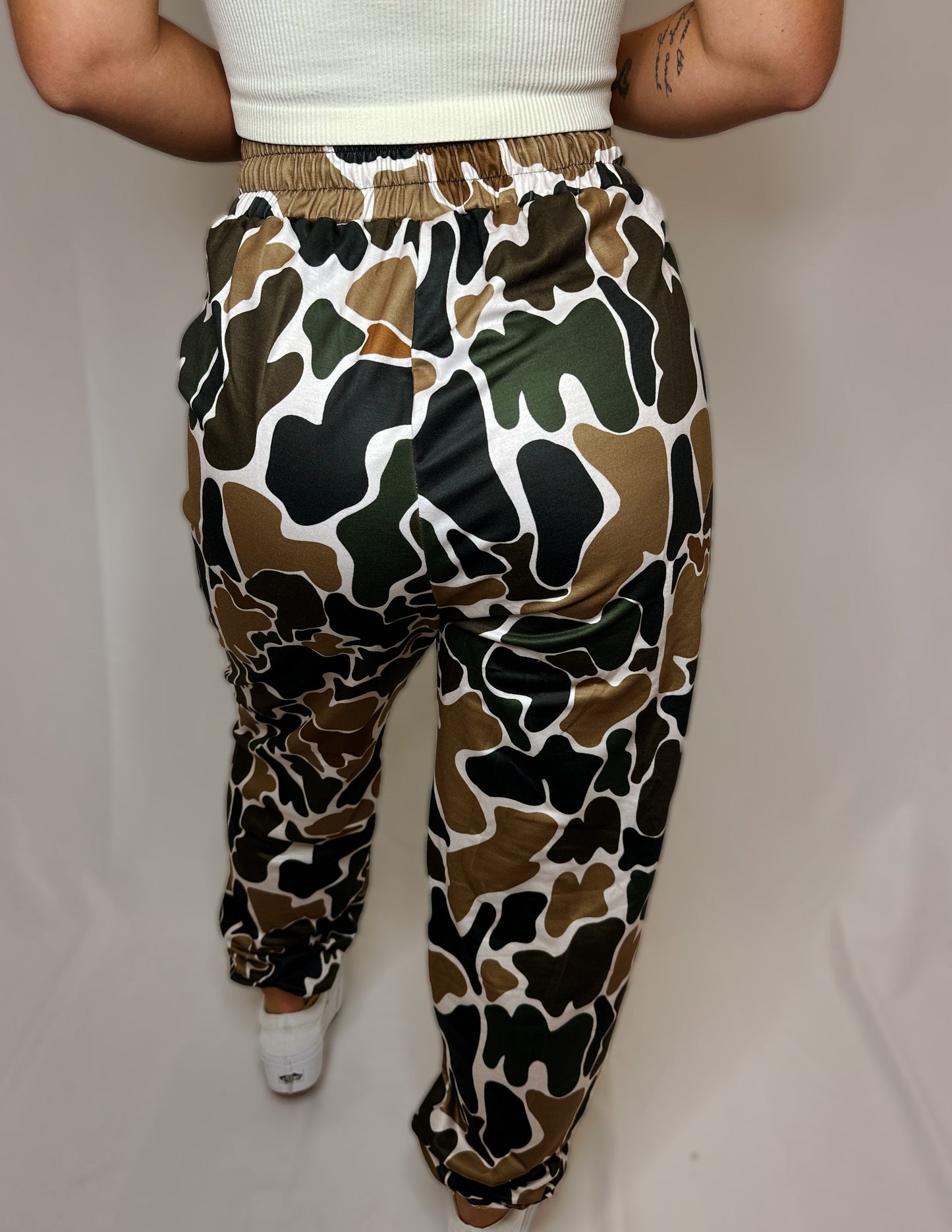 Retro Camouflage Loose Sports Pants