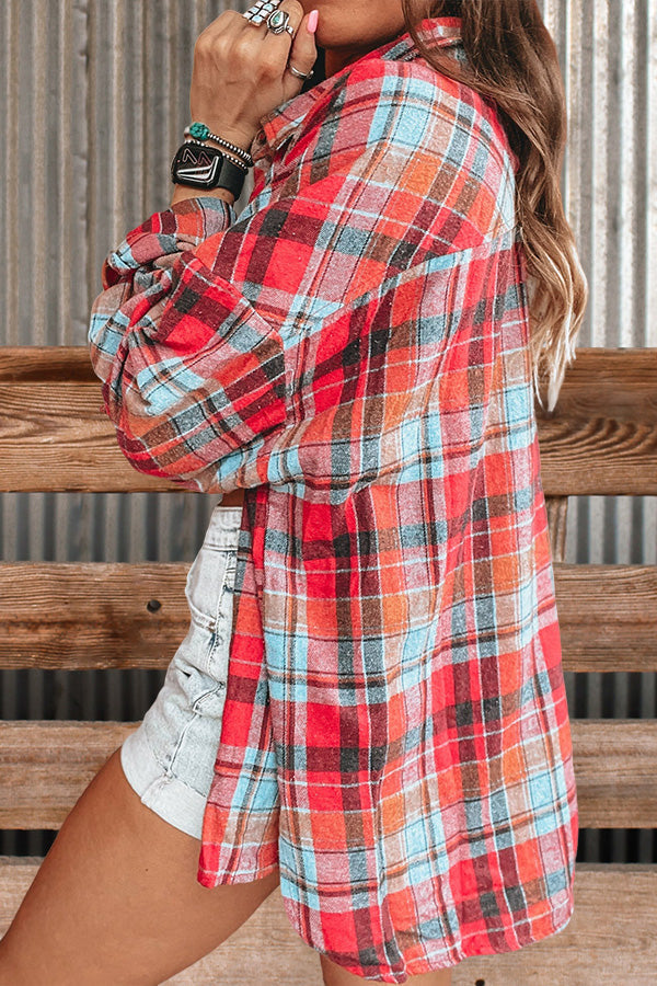 Soft Plaid Button Down Shirt