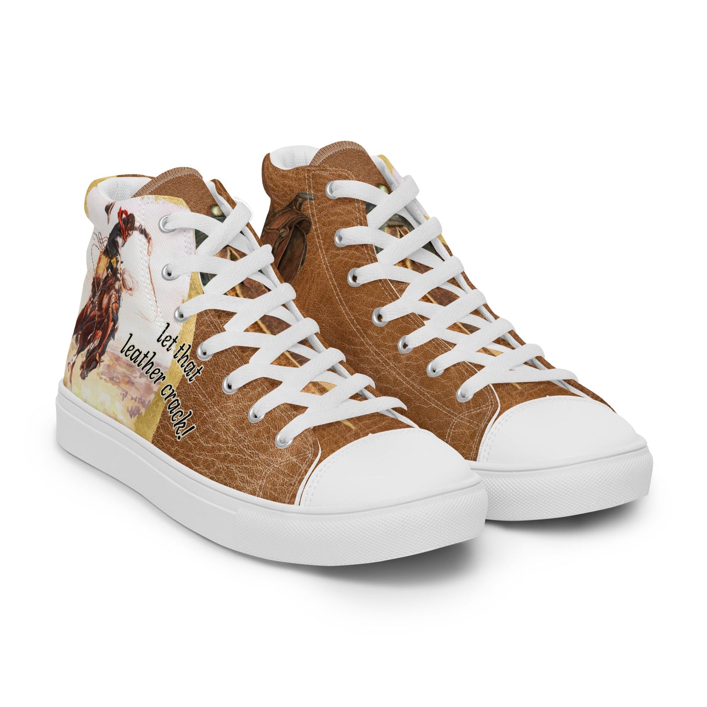 Let That Leather Crack Women__ high top canvas shoes