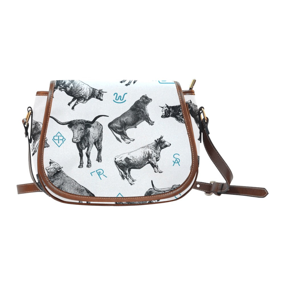 Cattle and Brands Western Saddle Bag Handbag