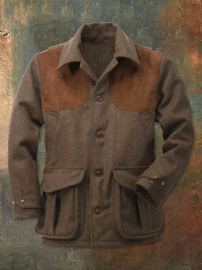 Men's Casual Retro Woolen Jacket