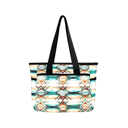 Diamond Aztec Beach Tote Bag