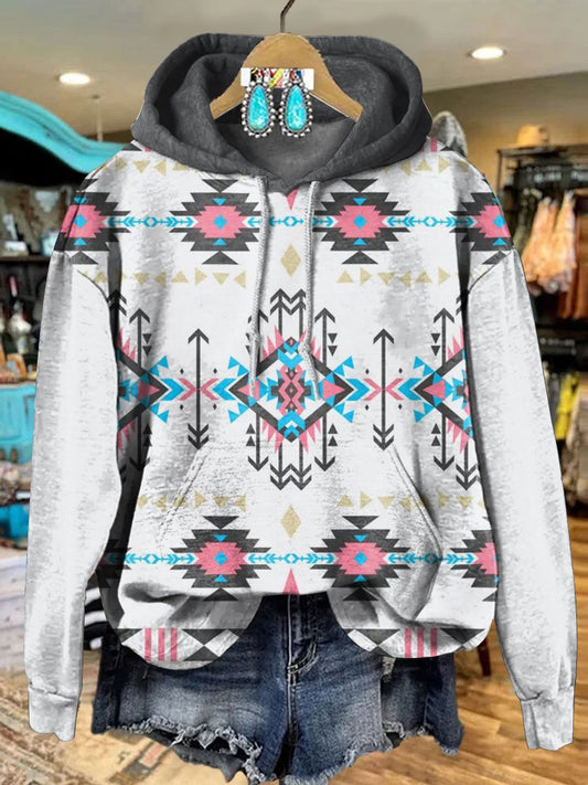 Tribal-Aztec Art Print Casual Hoodie Sweatshirt