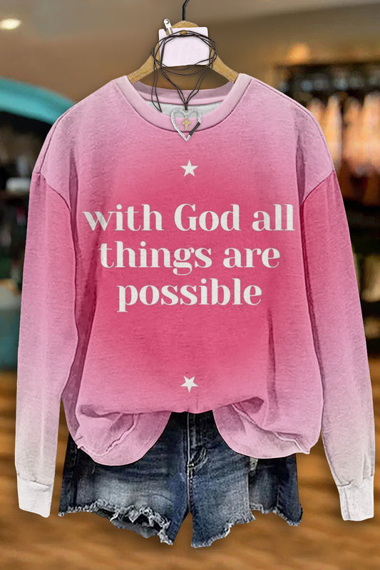 God Said Quotes Sweatshirt