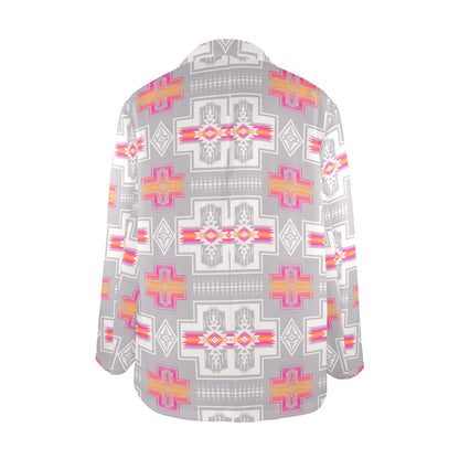 Pink Fire Aztec Women's Western Blazer