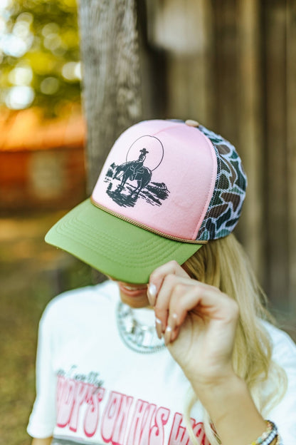 Lone Rider Duck Camo Trucker Hat