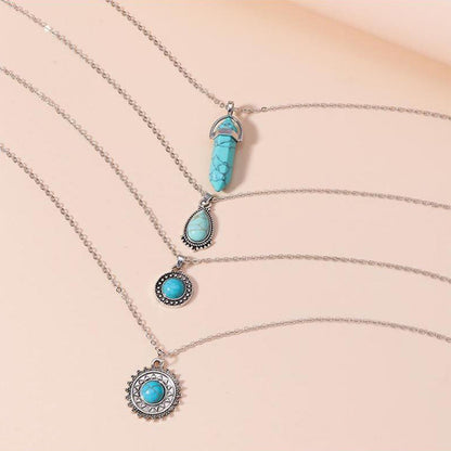 Distinctive Turquoise Layered Necklace