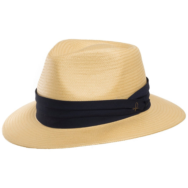 H&F Cristo Fedora Straw Panama Hat