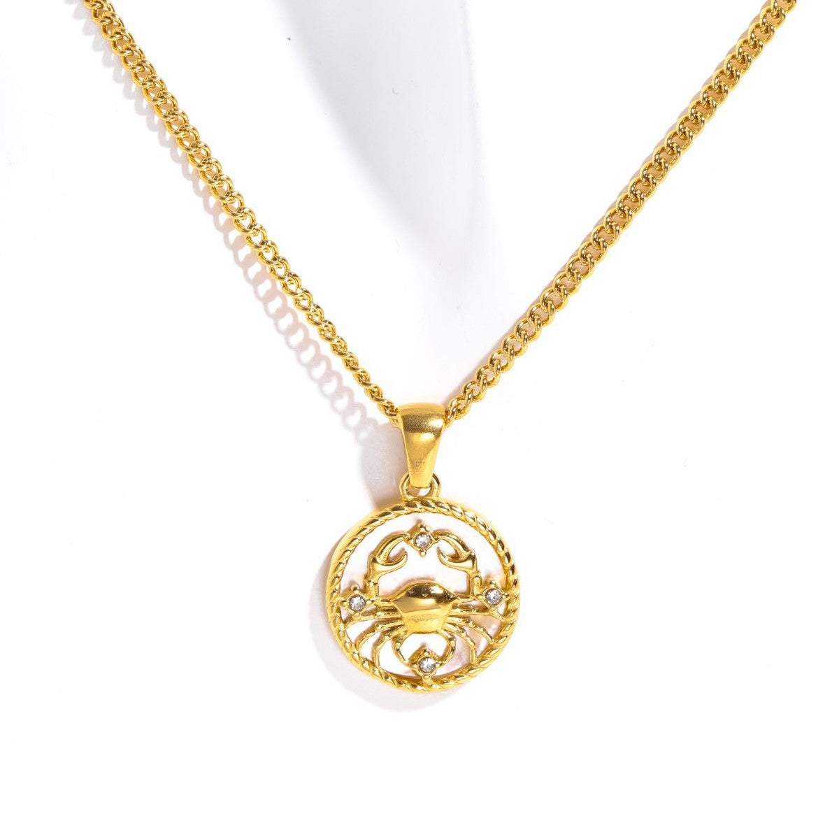 Women's Vintage Zodiac Coin Necklace