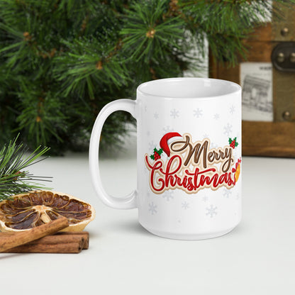 Merry Christmas White Glossy Mug