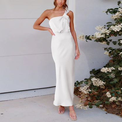 Long Skirt, Elegant And High-end Women's Slit, Sexy Hip-hugging Skirt, Slim Dress