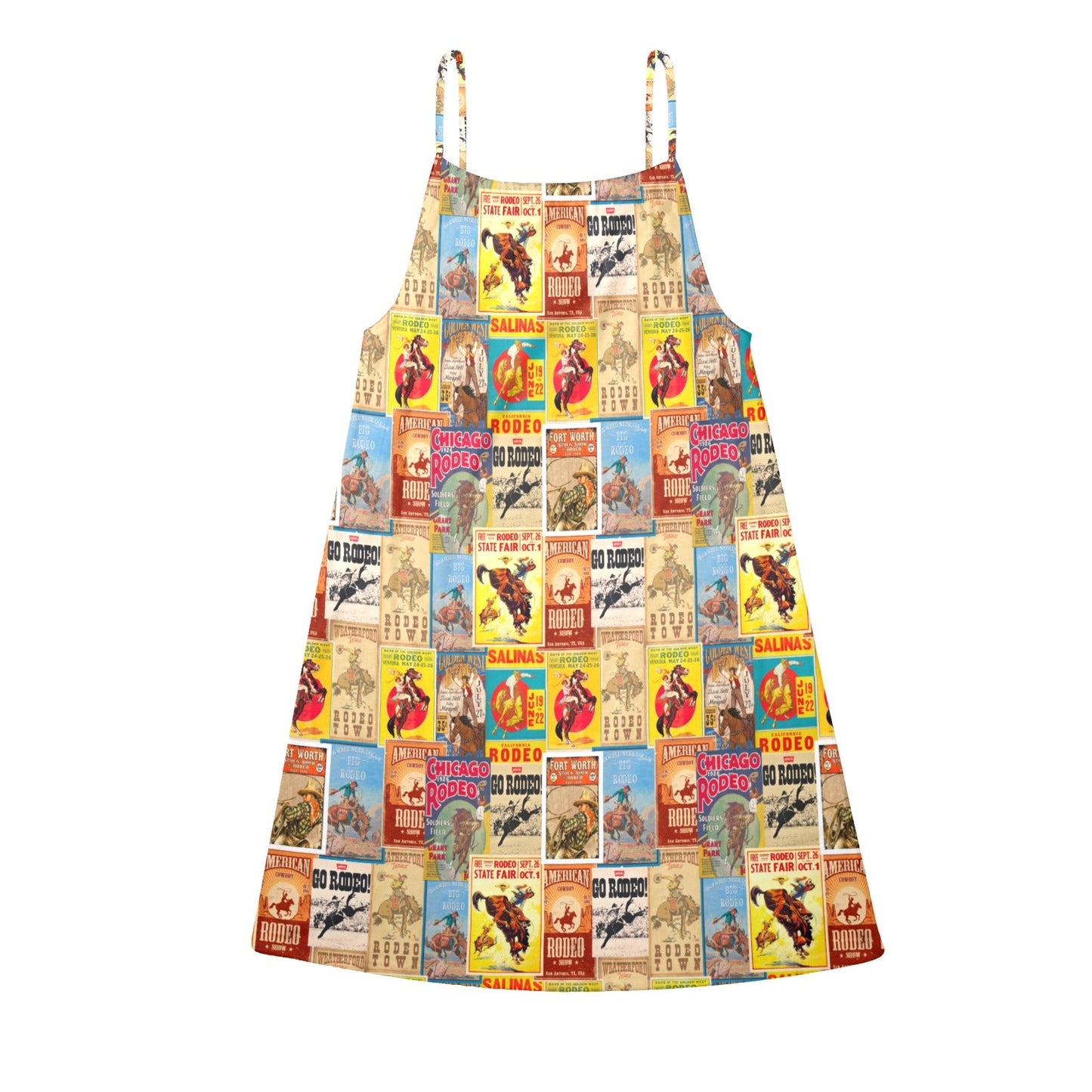 Vintage Rodeo Poster Sun Dress