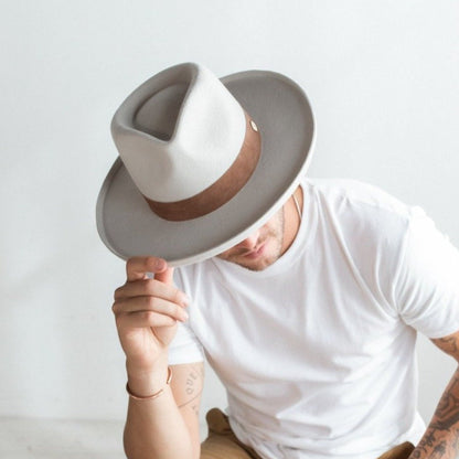 ECHO PARK FEDORA HAT C IVORY