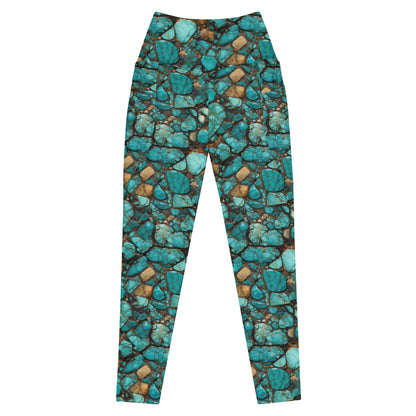 All Turquoise Leggings With Pockets