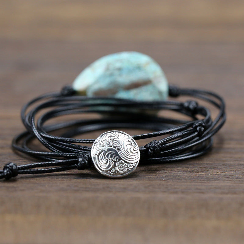 Unisex Vintage Ocean Stone Bohemian Bracelet