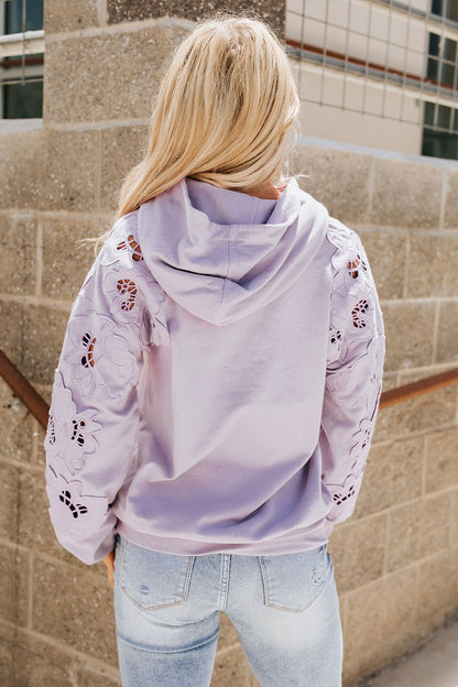 Ampersand Avenue University Hoodie- Love Story Lilac