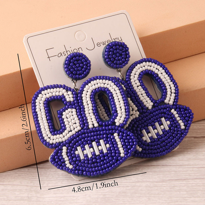 Gameday Football Go Earrings