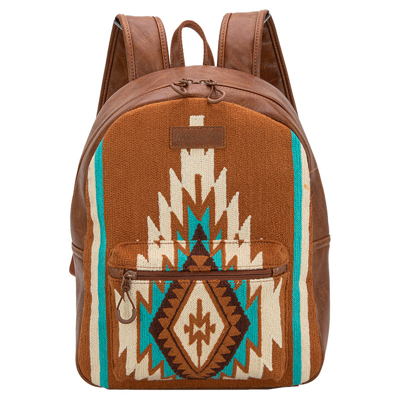 Wrangler Aztec Knitted Backpack