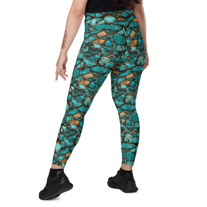 All Turquoise Leggings With Pockets