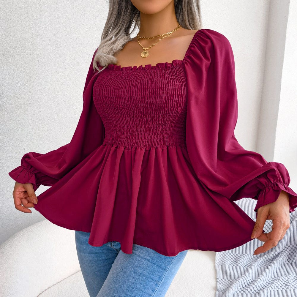 Hazel Long Sleeve Chiffon Shirt