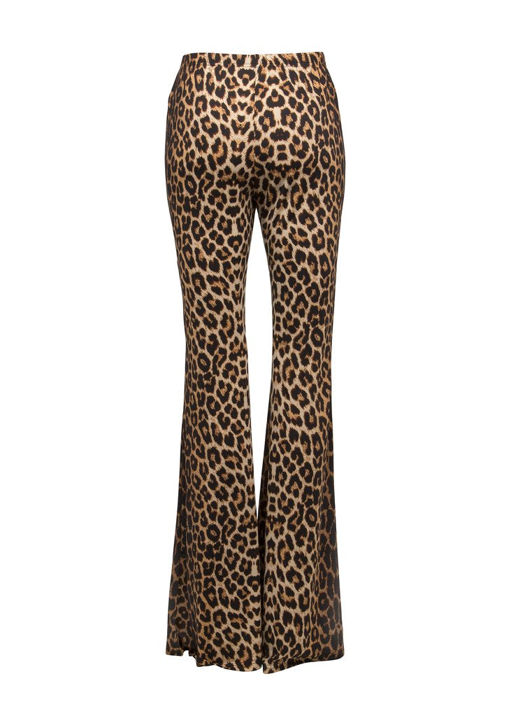 Wild Ride Leopard Bell Bottom Pants