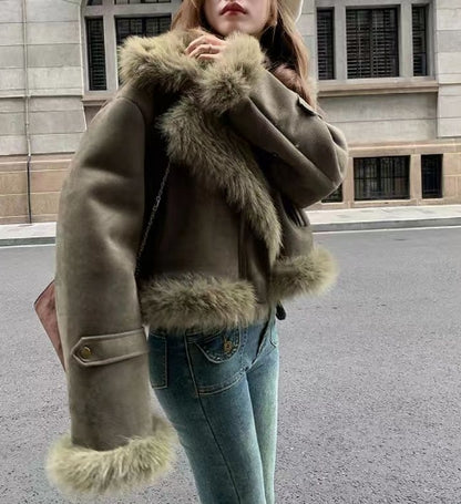 Women's Fashion Fur Coat