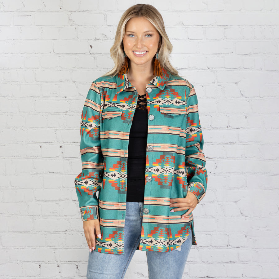 Cheyenne Aztec Serape Jacket size 2XL