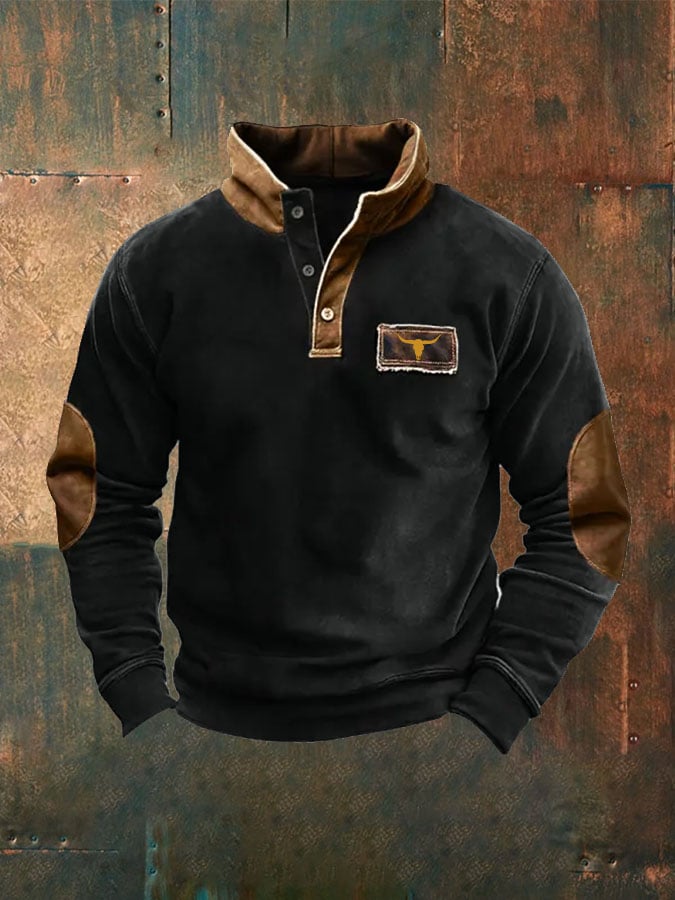 Men's Retro Western Sweatshirt