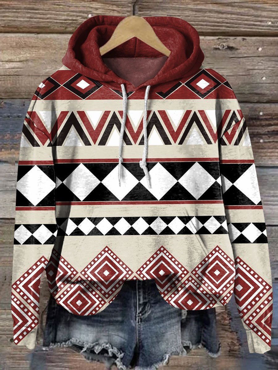 Aztec Pattern Art Print Casual Sweatshirt