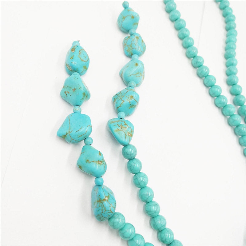 Vintage Turquoise Beaded Necklace