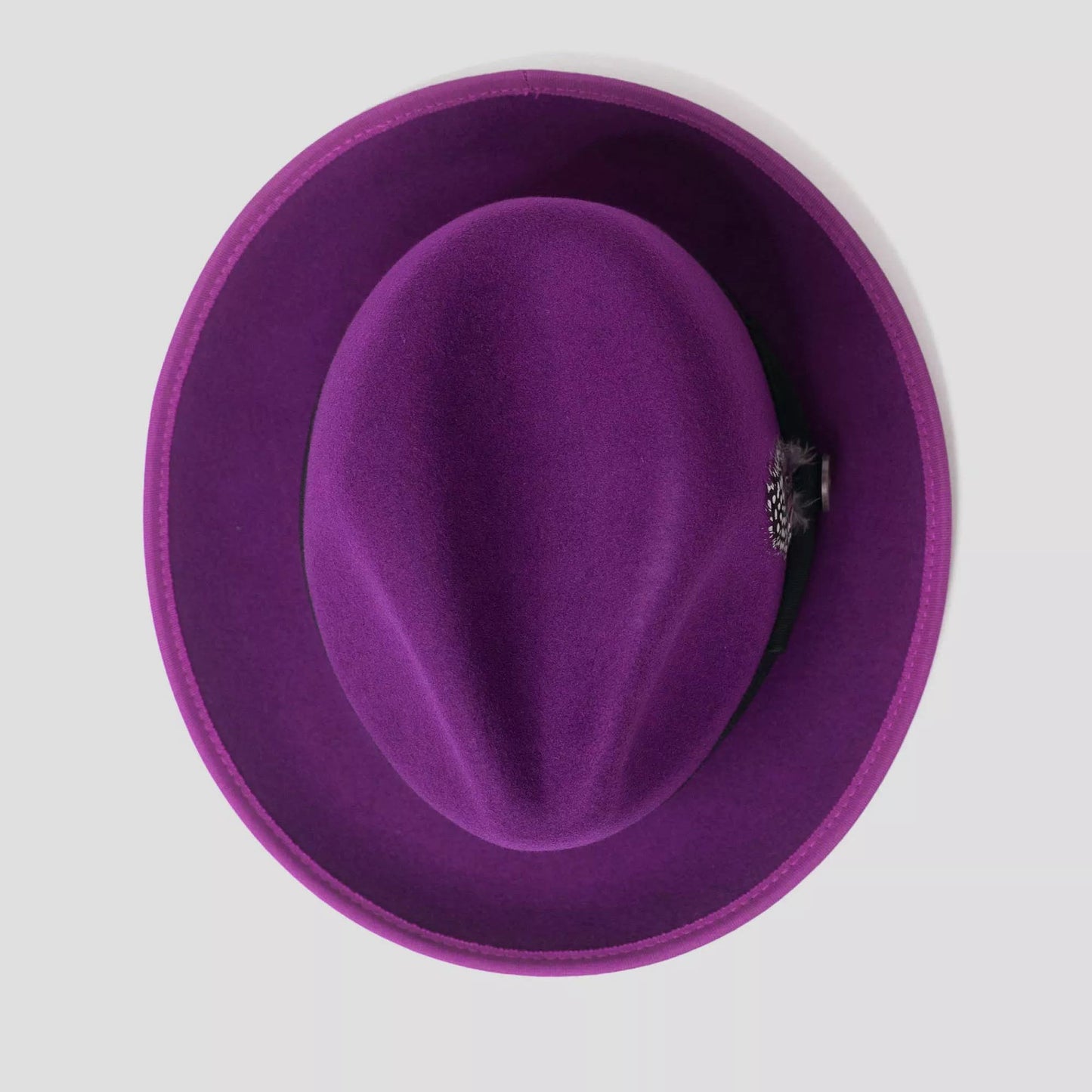 Ronnie Bikary Fedora – Violet[Fast shipping and box packing]