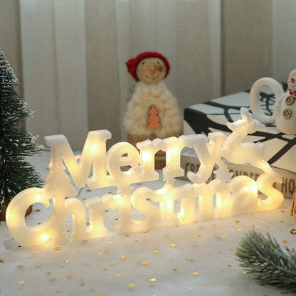 Christmas Lights Garland Decorative Letter Lamp Pendant