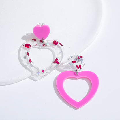 Valentine's Day Irregular Heart Earrings