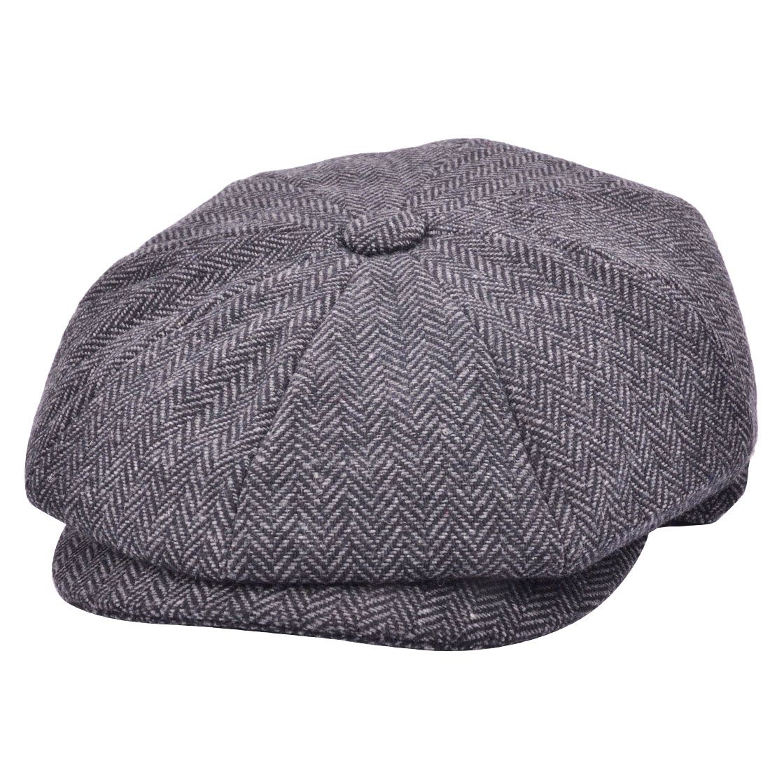 Herringbone Newsboy Cap 8 Panel Classsic Baker Boy Hat