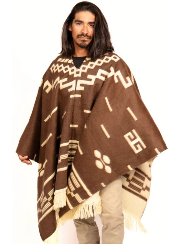 Clint Eastwood Poncho - Alpaca Wool handmade poncho from South America