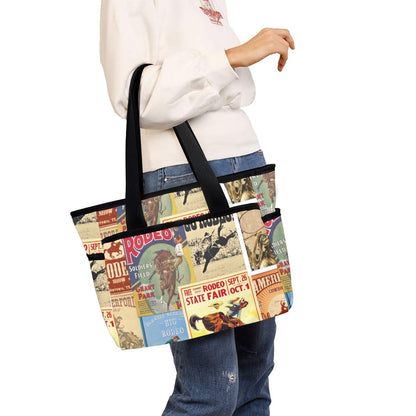 Vintage Rodeo Poster Beach Tote Bag