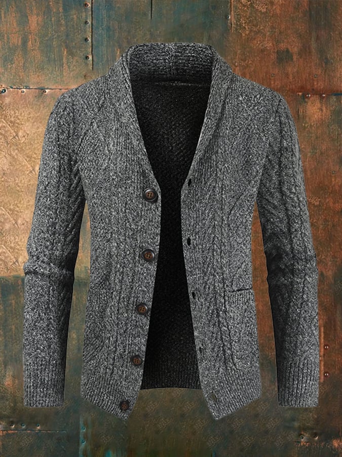 Men's Vintage Knit Cardigan