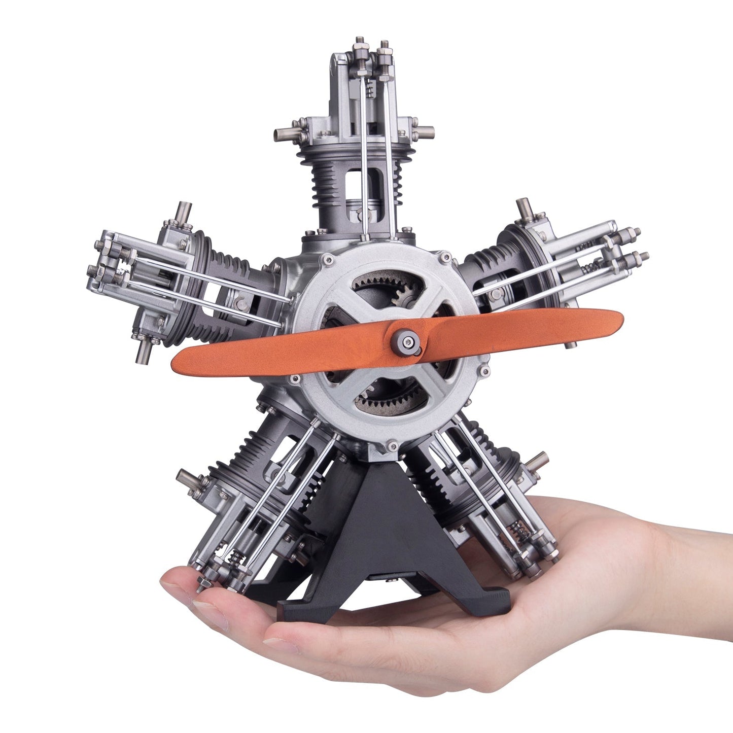 5-Cylinder Radial Engine Model Kit -Full Metal Radial Engine Model Kit 250+Pcs