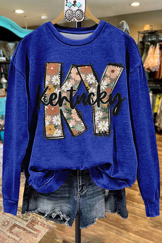 Classic Kentucky Graphic Print Sweatshirt