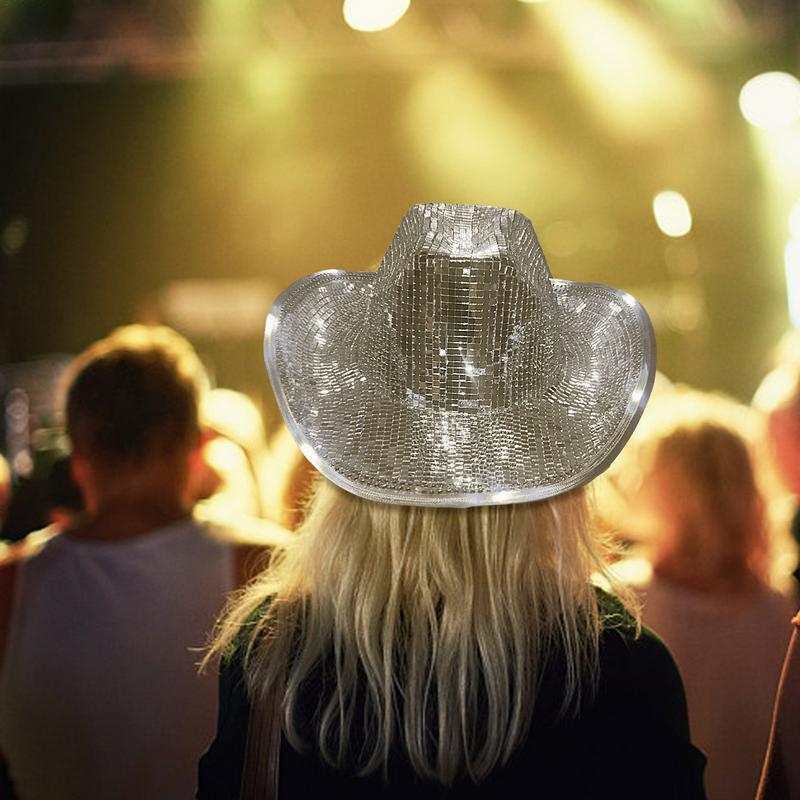 Disco Ball Cowgirl/Cowboy Hat [Buy 2 get free shipping&Box packing]