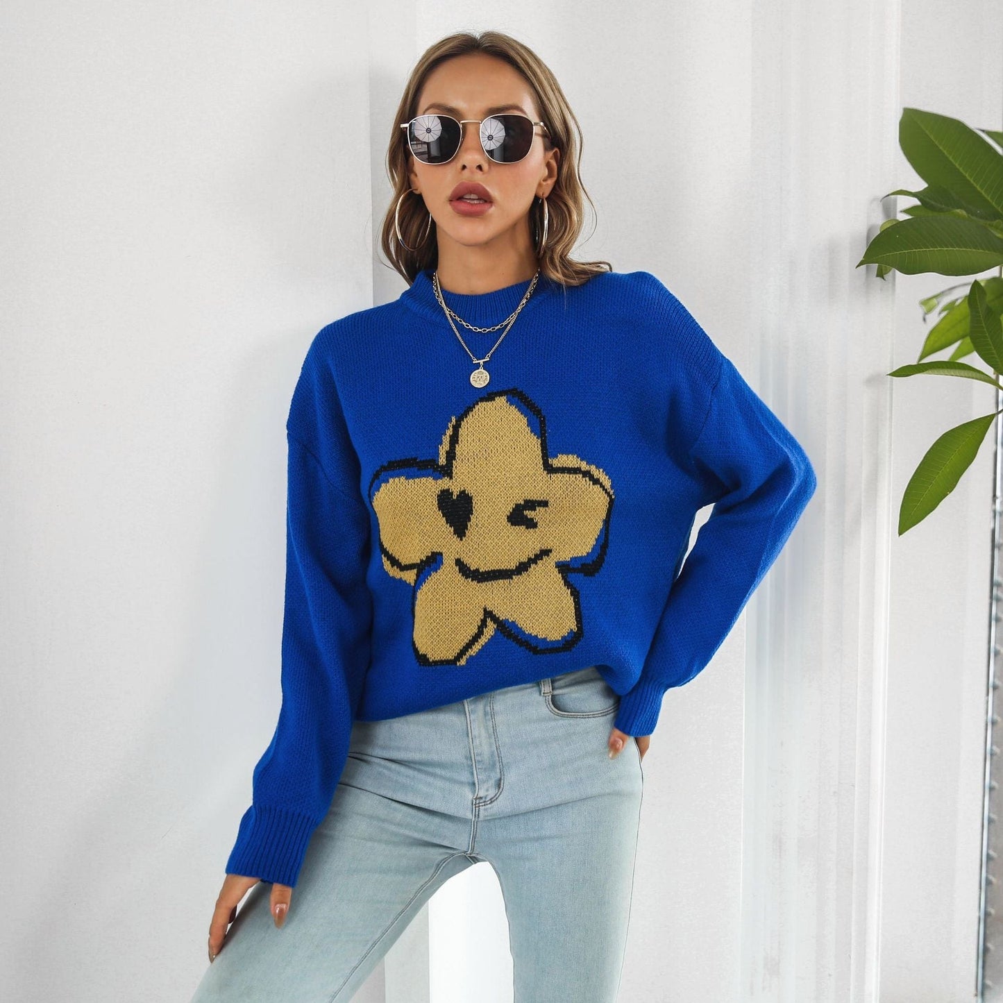 Flower Power Knit Sweater