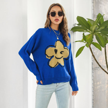 Flower Power Knit Sweater