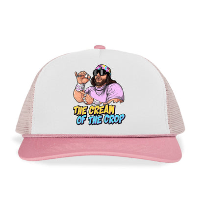 The cream Of the Crop Letter Printed Trucker Hat