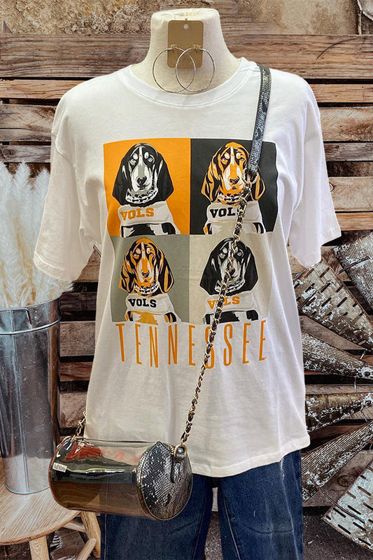 Tennessee Smokey Dog Print T-shirt