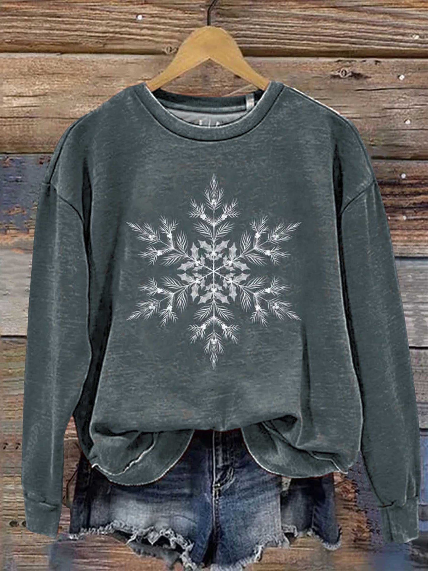 Christmas Snowflake Casual Sweatshirt