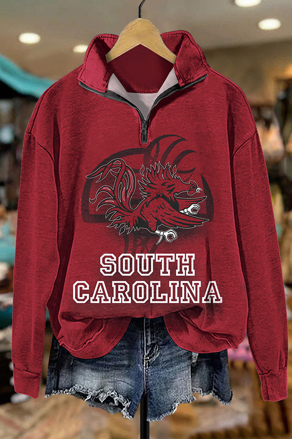 Basketball South Carolina Gamecocks Zipper Sweatshirt