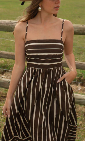 Stirrup Striped Dress