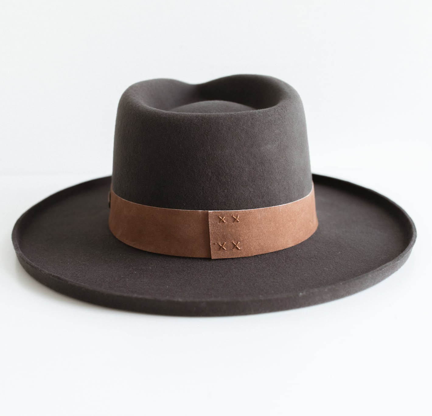 ECHO PARK FEDORA HAT-  BLACK [Fast shipping and box packing]